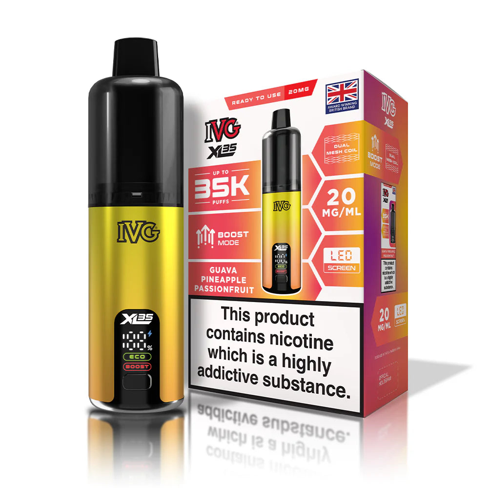 IVG XL 35K 20mg Prefilled Pod Vape Kit 35000 Puffs Guava Pineapple Passionfruit