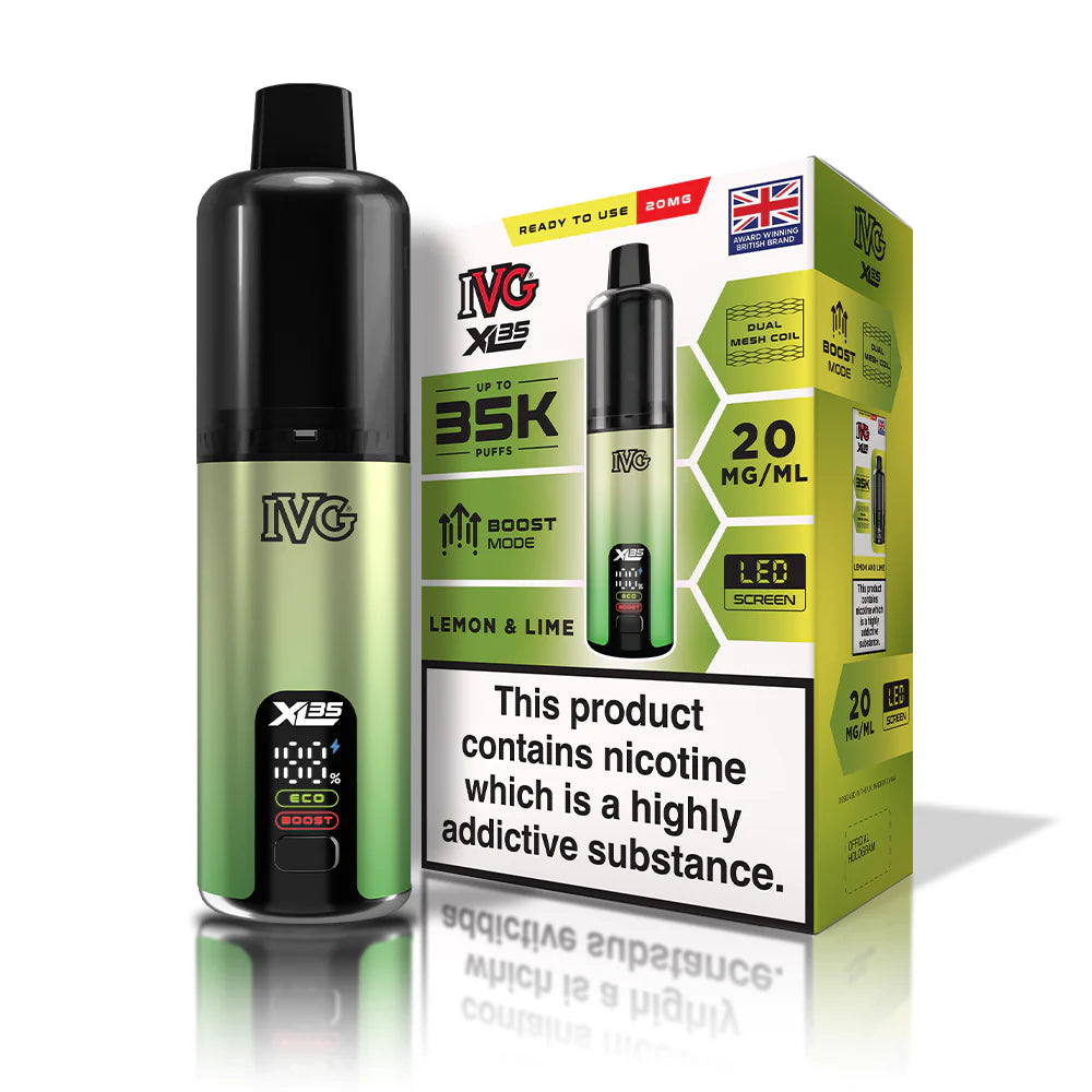IVG XL 35K 20mg Prefilled Pod Vape Kit 35000 Puffs Lemon & Lime