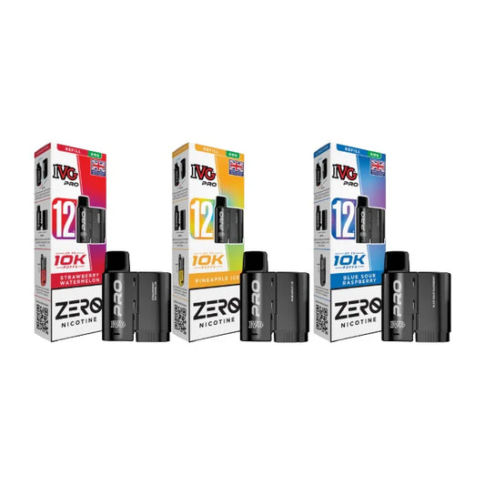 IVG Pro 12 0mg Refill Pods 10000 Puffs