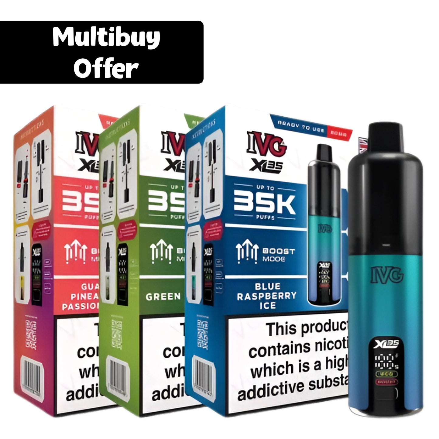 IVG XL 35K 20mg Prefilled Pod Vape Kit 35000 Puffs