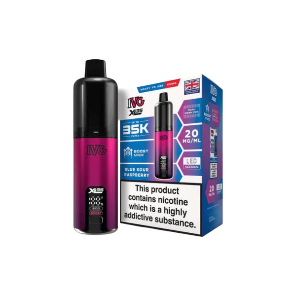 IVG XL 35K 20mg Prefilled Pod Vape Kit 35K Blue Sour Raspberry