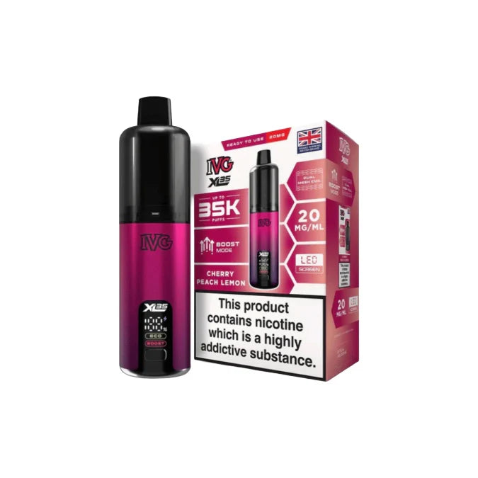 IVG XL 35K 20mg Prefilled Pod Vape Kit 35K Cherry Peach Lemon