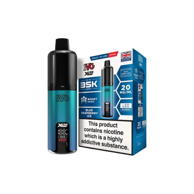 IVG XL 35K 20mg Prefilled Pod Vape Kit 35K Blue Raspberry Ice