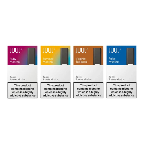 JUUL 2 18mg Prefilled Vape Pods 400 Puffs - 2 Pack