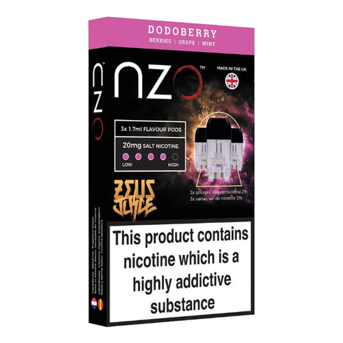 Zeus Juice NZO Salt Cartridges 20mg Nic Salt (50VG/50PG)