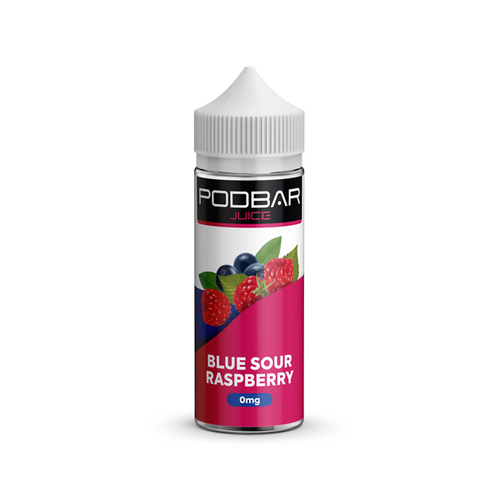 Blue Sour Raspberry Kingston Podbar Juice 100ml Shortfill 0mg (50VG/50PG)