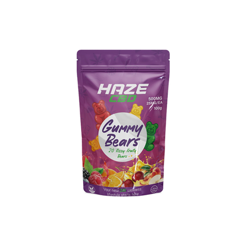 Default Title Haze CBD 500mg Gummy Bears - 20 Pieces