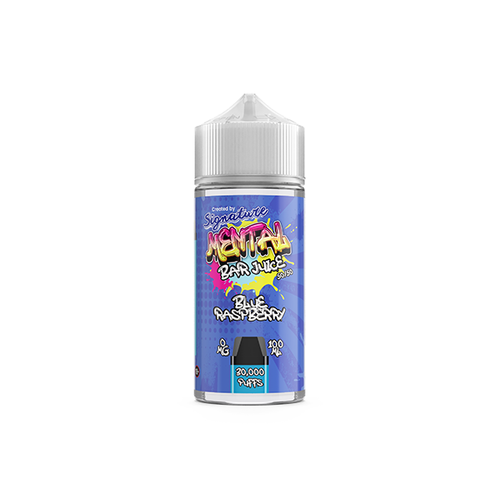 Blue Raspberry Signature Mental Bar Juice 100ml 0mg Shortfill (50PG/50VG)