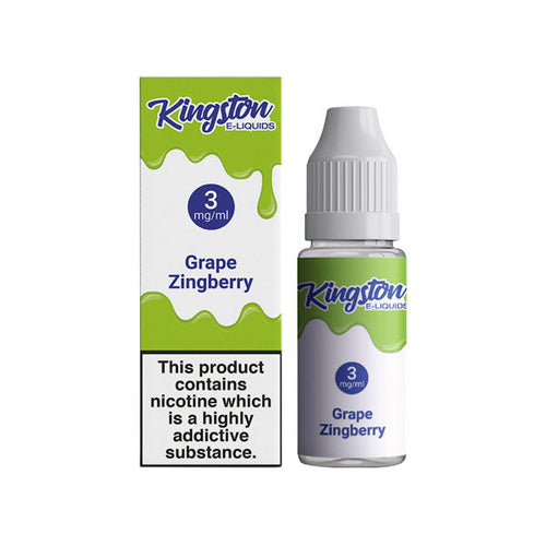 Grape Zingberry Kingston 18mg 10ml E-liquids (50VG/50PG)