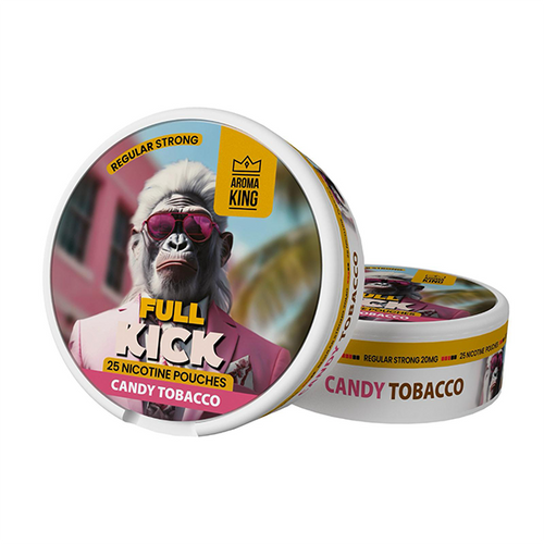 Candy Tobacco Aroma King Full Kick 20mg Nicotine Pouches - 25 Pouches