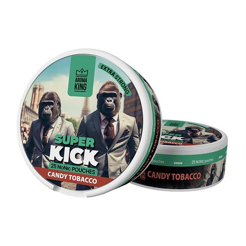 Candy Tobacco Aroma King Super Kick 25mg NoNic Pouches - 25 Pouches