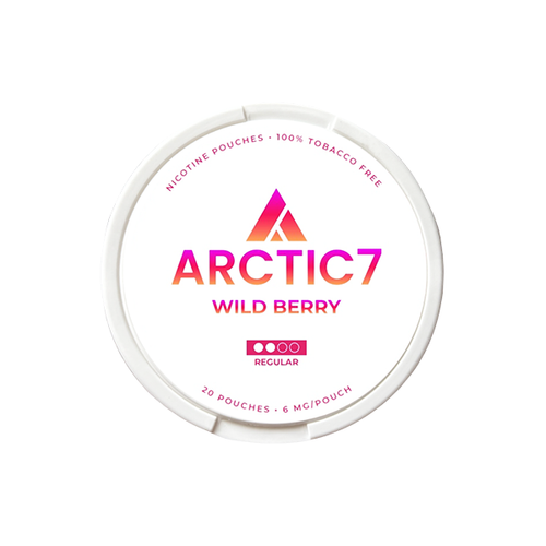 Default Title Arctic7 Wild Berry Slim 6mg Nicotine Pouches - 20 Pouches