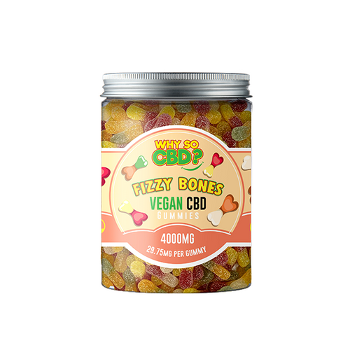 Why So CBD? 4000mg Broad Spectrum CBD Large Vegan Gummies - 11 Flavours