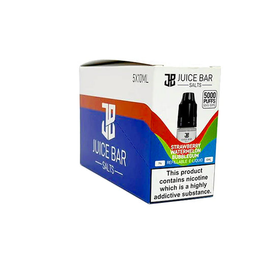 Juice Bar 10ml 10mg Nic Salts - Pack Of 5 (50VG/50PG)