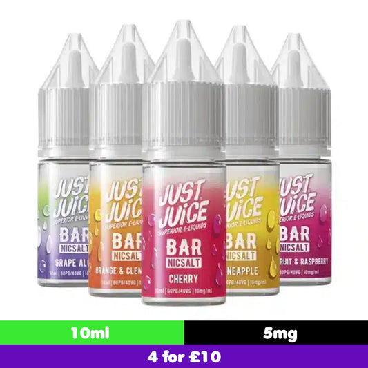 Just Juice Bar 5mg 10ml Nic Salt (40VG/60PG)