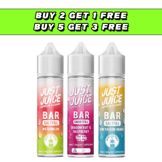 Just Juice Bar 0mg Saltfill 40ml (40VG/60PG) Vape Liquid