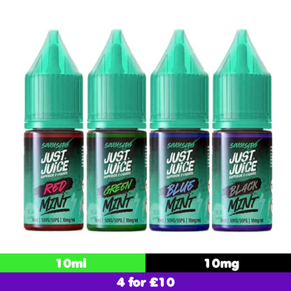 Just Juice Mint 10ml 10mg Nic Salt (40VG/60PG)
