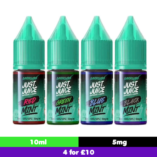 Just Juice Mint 10ml 5mg Nic Salt (40VG/60PG)