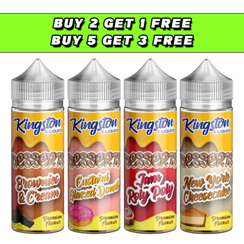 Kingston Desserts 120ml Shortfill 0mg 