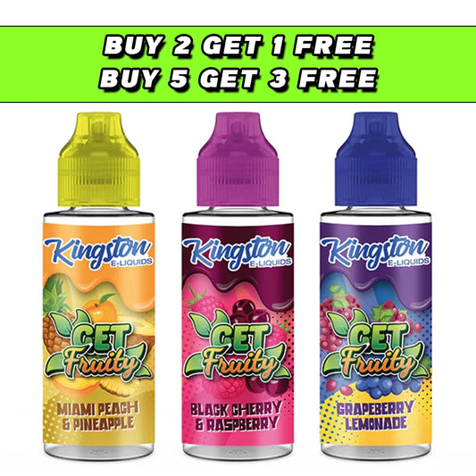 Kingston Get Fruity 100ml Shortfill 0mg (70VG/30PG)