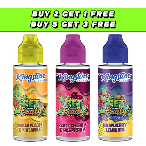 Kingston Get Fruity 100ml Shortfill 0mg (70VG/30PG)