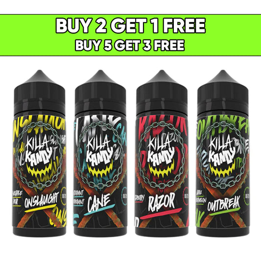 Killa Kandy 100ml Shortfill 0mg (80VG/20PG)