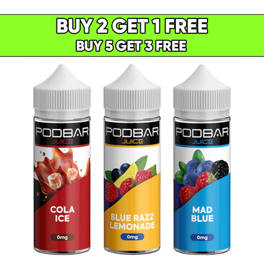 Kingston Podbar Juice 100ml Shortfill 0mg (50VG/50PG)