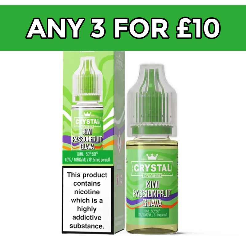 SKE Crystal Kiwi Passionfruit Guava Nic Salt E-Liquid