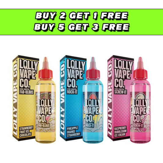 Lolly Vape Co 100ml Shortfill 0mg (80VG/20PG) E Liquid