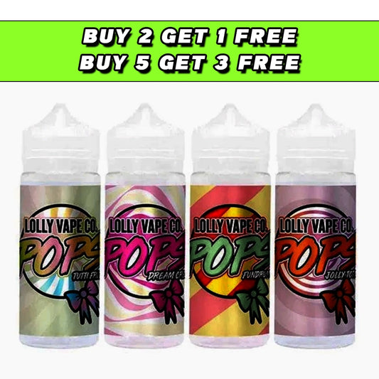 Lolly Vape Co Pops 100ml Shortfill 0mg (80VG/20PG)
