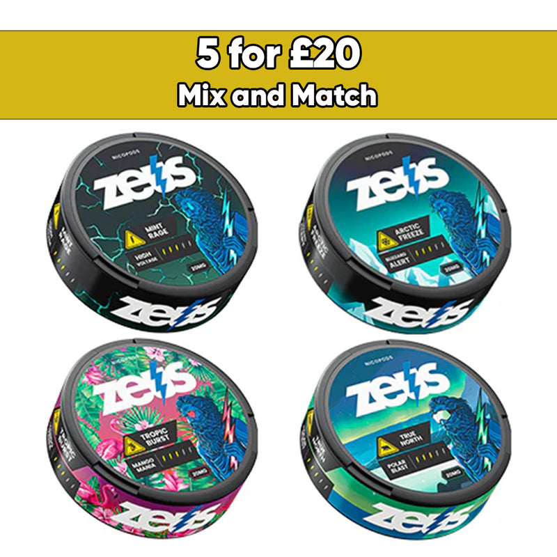 Zeus 20mg Strong Nicotine Pouches - snus Pouches