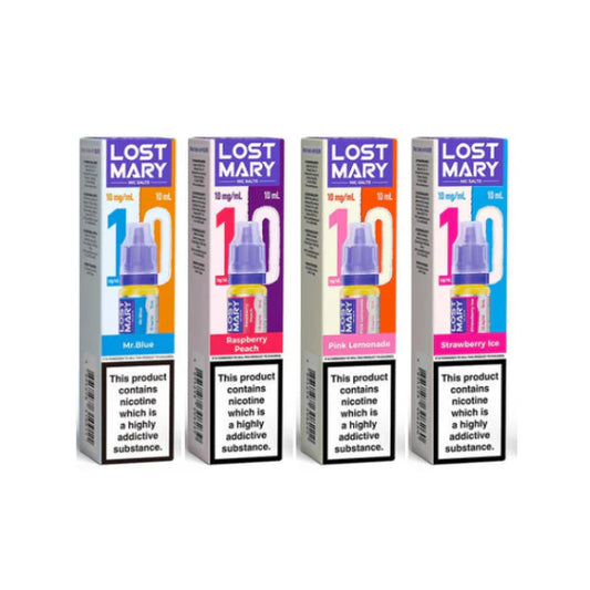 Lost Mary 10ml 10mg Nic Salts (50VG/50PG)