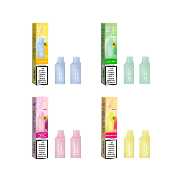 Lost Mary BM600 Prefilled 20mg Pods 1200 Puffs - 2 Pack