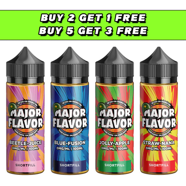 Major Flavor 100ml Shortfill 0mg (70VG/30PG)