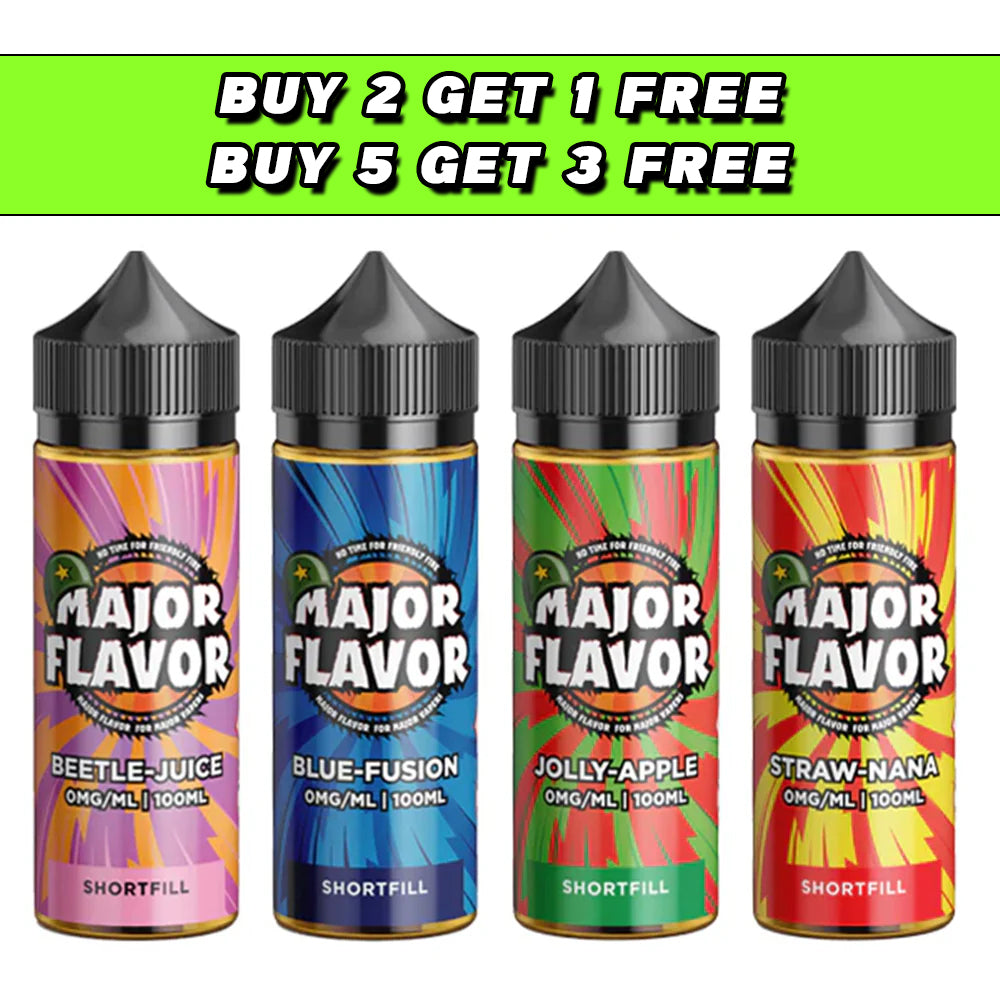 Major Flavor 100ml Shortfill 0mg (70VG/30PG)