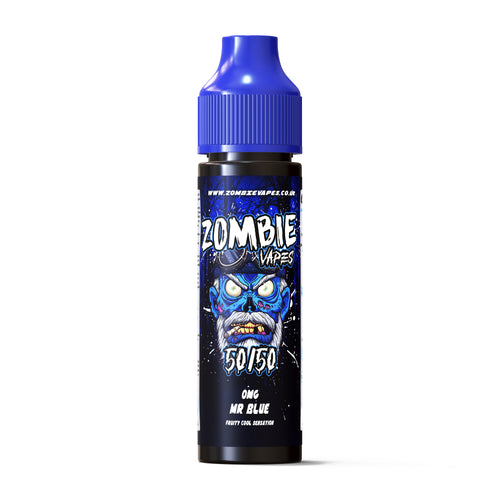 Mr Blue 50ml 50/50 E Liquid - Zombie Vapes