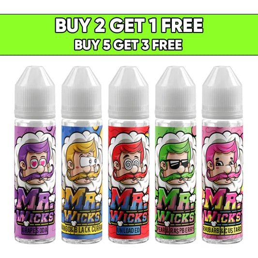 Mr Wicks 50ml Shortfill 0mg (70VG/30PG)