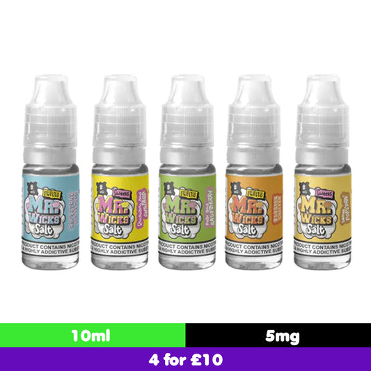 Mr Wicks 5mg Nic Salts 10ml (50VG/50PG)