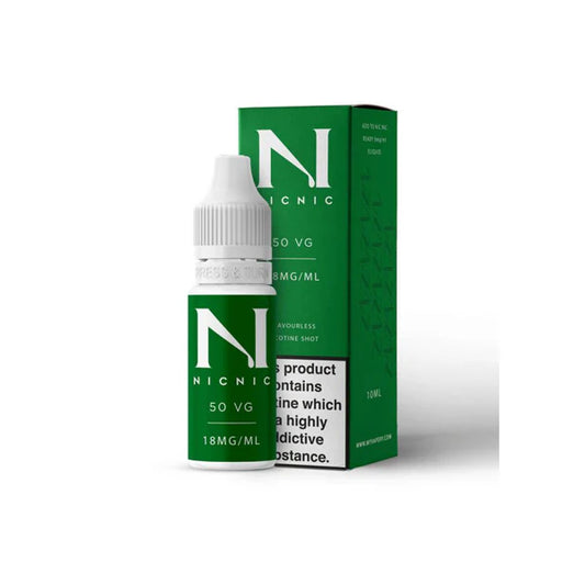 Nic Nic 18mg Flavourless Nicotine Shot 10ml 50VG