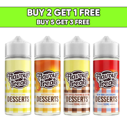 Ohm Boy Flavour Treats Desserts 100ml Shortfill 0mg (70VG/30PG)