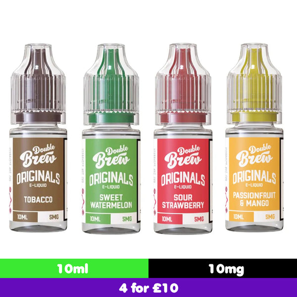 Ohm Brew Double Brew Originals 10mg Nic Salt E-Liquid