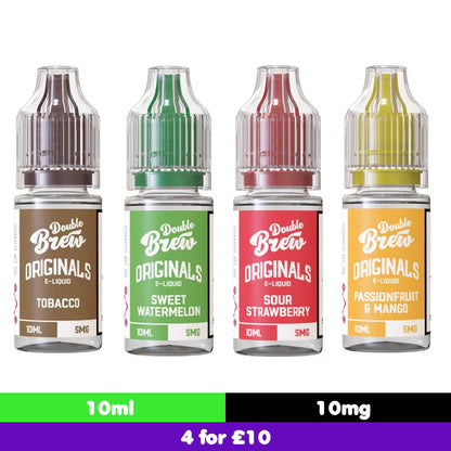 Ohm Brew Double Brew Originals 10mg Nic Salt E-Liquid