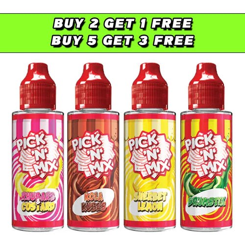 Pick N Mix 100ml Shortfills 0mg (70VG/30PG)