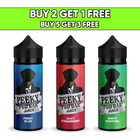 Peeky Blenders Pod Bar Juice 100ml 0mg (50VG/50PG)