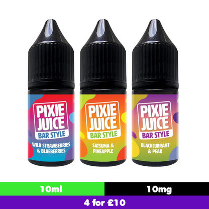 Pixie Juice Bar Style 10mg Nic Salt 10ml (50VG/50PG)