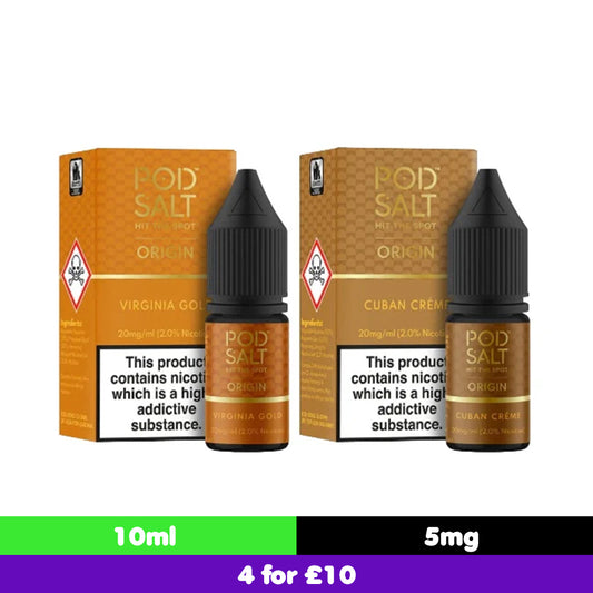 Pod Salt Origins 10ml 5mg Nic Salt (50VG/50PG)