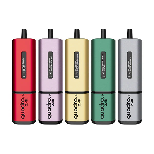 Quadro 2.4K 20mg Pod Vape Kit 4 in 1 - 2400 Puffs