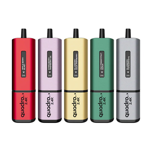 Quadro 2.4K 20mg Pod Vape Kit 4 in 1 - 2400 Puffs