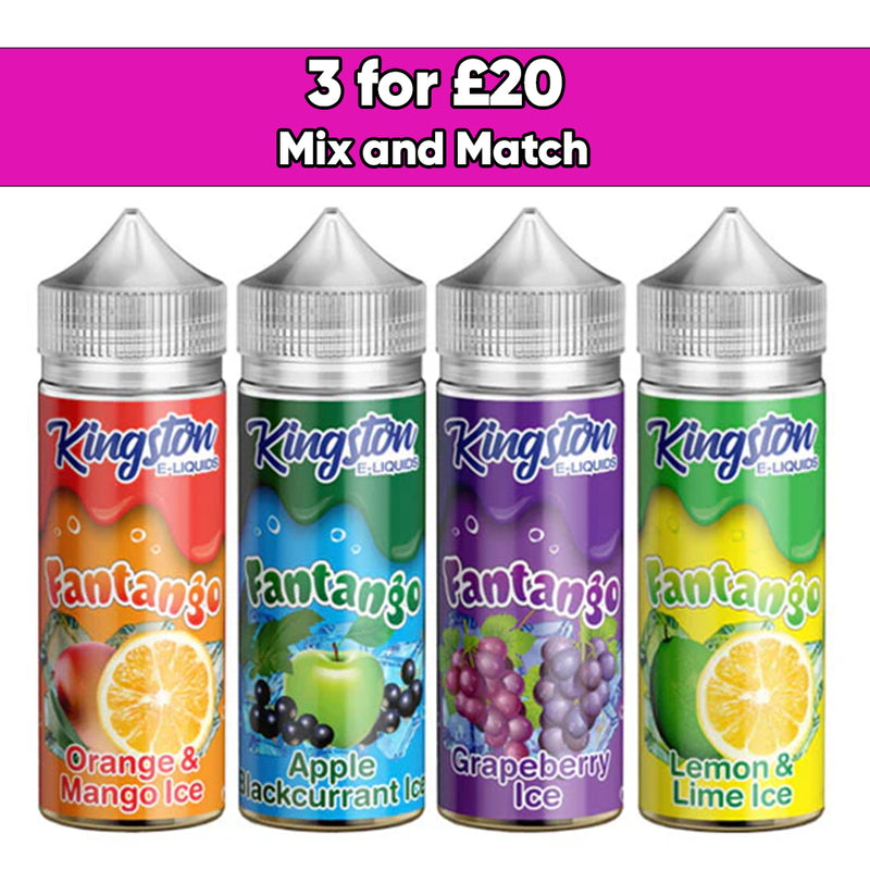 Kingston Fantango Ice 120ml Shortfill 0mg (70VG/30PG)