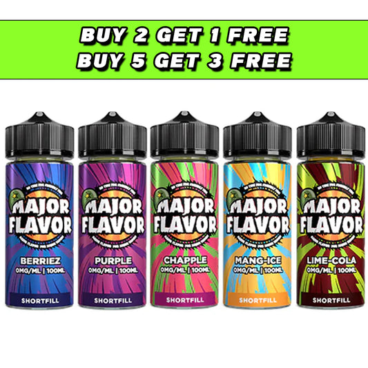 Major Flavor Reloaded 100ml Shortfill 0mg (70VG/30PG)